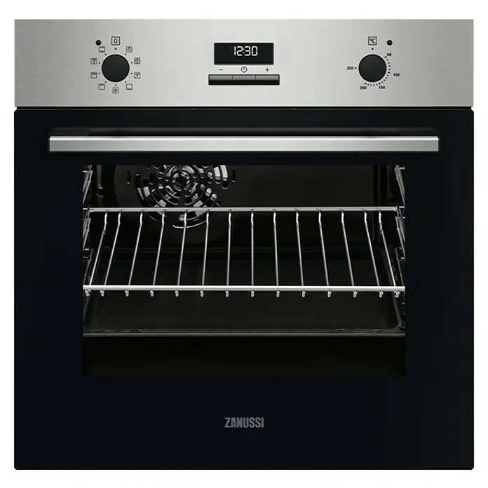 Zanussi Horno empotrado ZOHKE2X1 - Número de tipos de calentamiento: 9 ud., Volumen horno: 57 l - Vista frontal