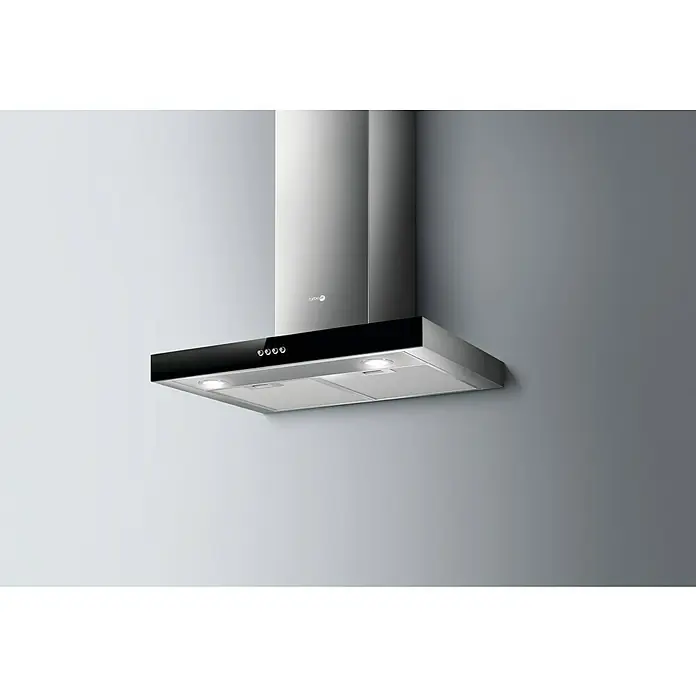 Turboair Campana de pared Norma - Ancho: 60 cm, Potencia de aire máx.: 581 m³/h, Negro/Acero inoxidable - Foto ambiente