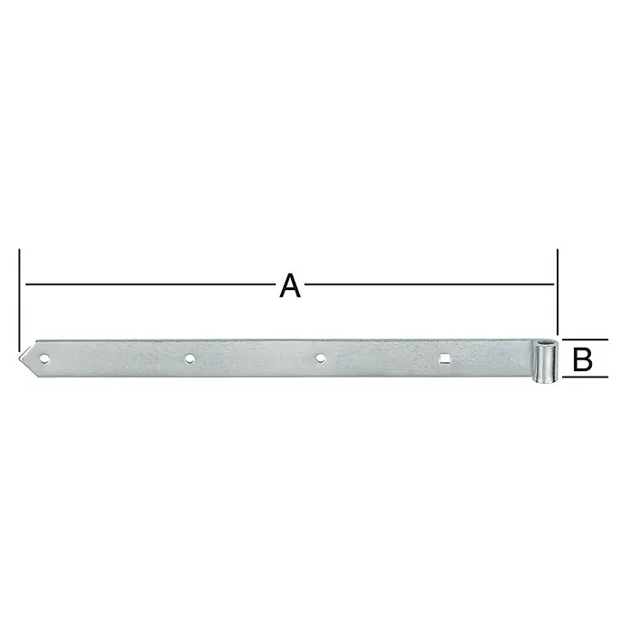 Stabilit Ladenband - B x H: 700 x 45 mm, Stahl, Innendurchmesser Rolle: 16 mm