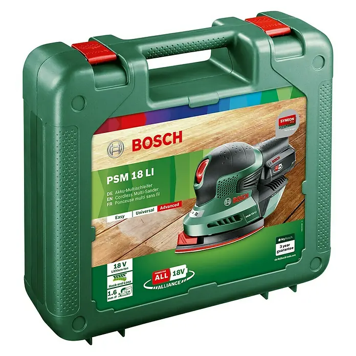 Bosch 18 V Power for All Multilijadora de batería PSM 18 Li - 18 V, Iones de litio, Sin batería, 22.000 r.p.m. - Vista angular