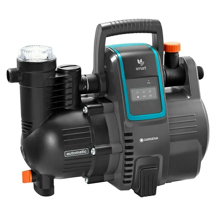 Gardena Smart system Hauswasserautomat smart Pressure Pump - 1.300 W, Max. Fördermenge: 5.000 l/h, Max. Druck: 5 bar - Diagonale Ansicht