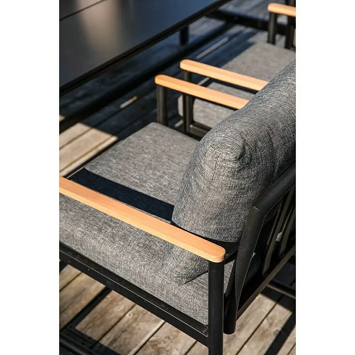 SENSUM Gartensessel Bergby - B x T x H: 62 x 67 x 76 cm, Grau - Detailaufnahme
