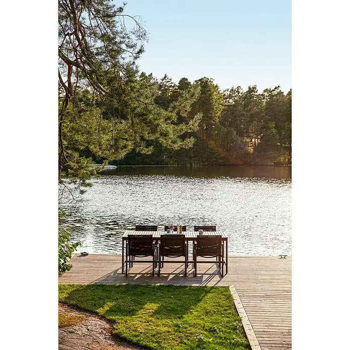 SENSUM Gartentisch Bergby - L x B: 220 x 90 cm, Eukalyptus - Stimmungsaufnahme