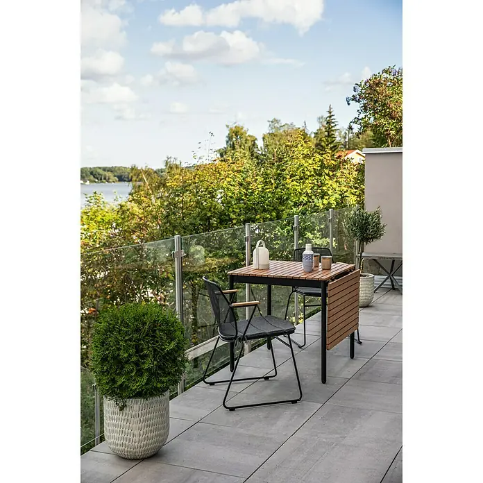 SENSUM Balkonski stol - D x Š: 120 x 80 cm, Eukaliptus, Natur - Živopisni prikaz