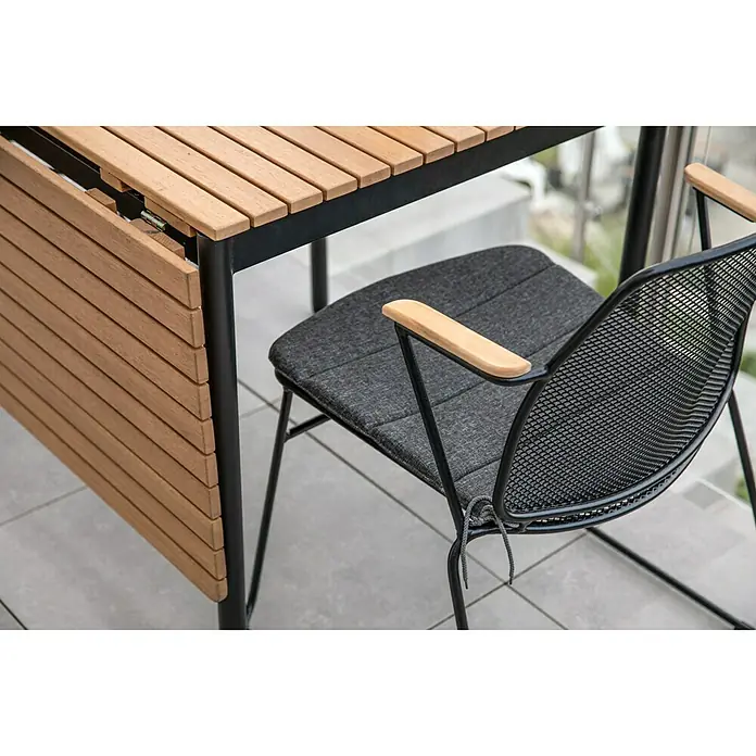 SENSUM Balkonski stol - D x Š: 120 x 80 cm, Eukaliptus, Natur - Detaljan prikaz