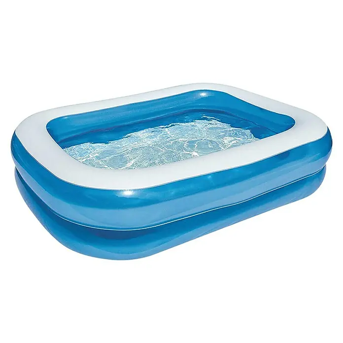 Bestway Family Pool - L x B x H: 262 x 175 x 51 cm, 778 l, Blau/Weiß - Diagonale Ansicht