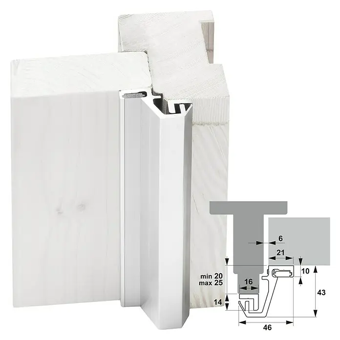 Axa Deurbeveiliging M3-EX 20-25 - Aluminium, 215 cm