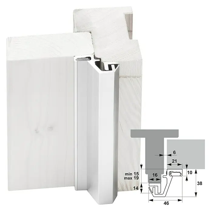 Axa Deurbeveiliging M3-EX 15-19 - Wit, 215 cm