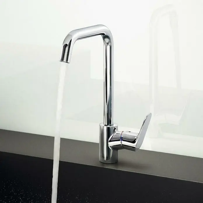 Hansgrohe Spültischarmatur Focus M41 - U-Auslauf, Chrom, Glänzend - Anwendungsbeispiel