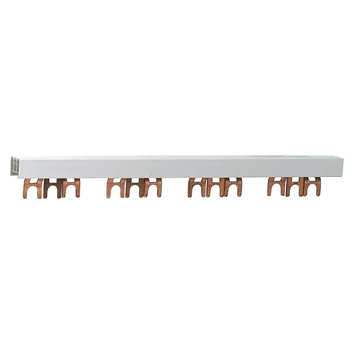 Gabelschiene Universal - 3-phasig, 10 mm², 210 mm - Vorderansicht