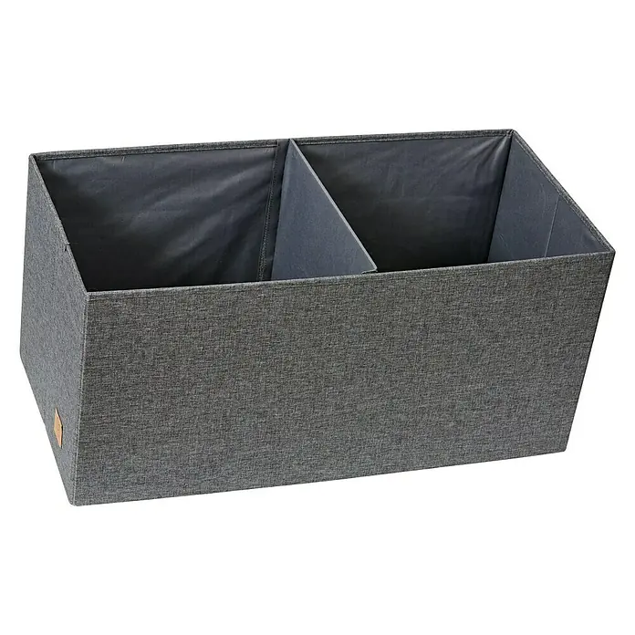 Store It Kutija za sjedenje i spremanje stvari Premium Home - D x Š x V: 38 x 76 x 38 cm, Sive boje - Dijagonalni pogled