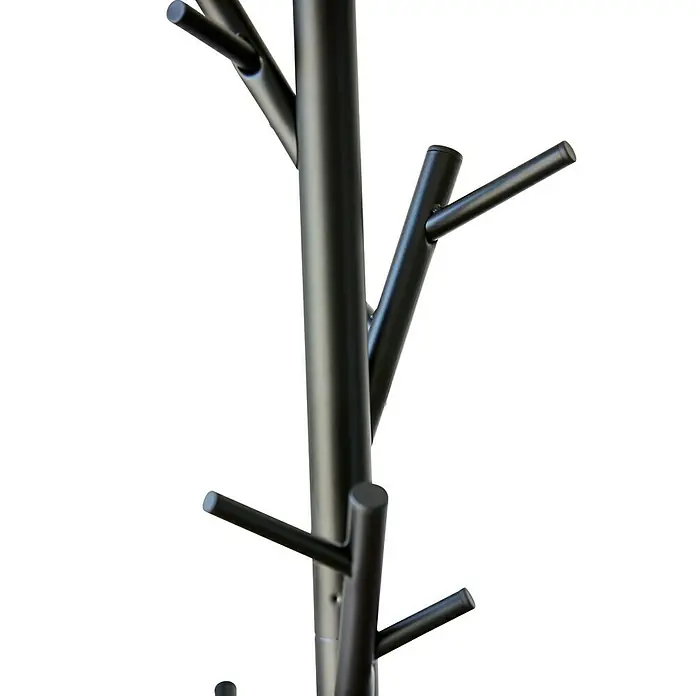 Garderobenständer Loft - Ø x H: 30 x 170 cm, Anzahl Haken: 15, Schwarz - Detailaufnahme