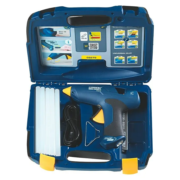 Rapid Heißklebepistolen-Set CG270 - Durchmesser Klebepatrone: 12 mm, 250 W, Passend für: Klebestifte 12 x 190 mm - Ansicht von oben