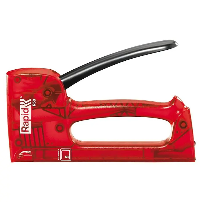 Rapid Handtacker R53 X-Ray - Geeignet für: Klammern Typ 53, Klammertiefe: 4 - 10 mm - Linke Seitenansicht