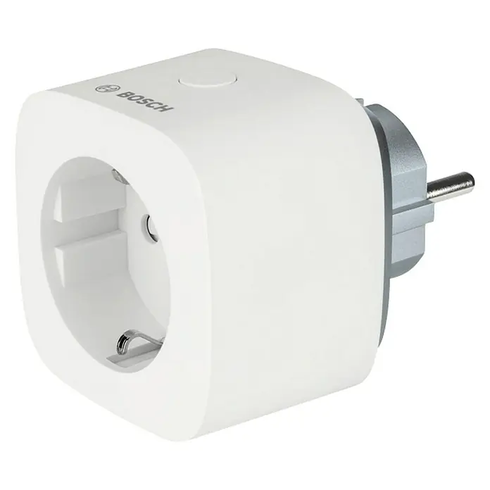 Bosch Smart Home Smart-Steckdose Kompakt - Weiß, Max. Anschlussleistung: 3.680 W - Diagonale Ansicht