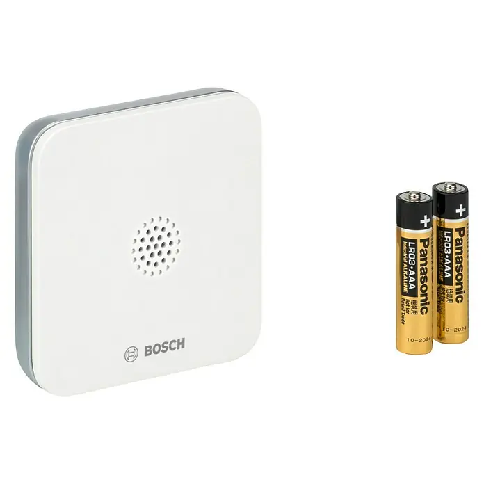 Bosch Smart Home Funk-Wassermelder - Batteriebetrieben, 75 x 75 x 25 mm - Diagonale Ansicht