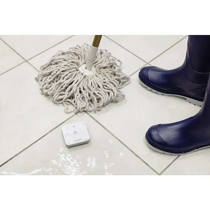 Bosch Smart Home Funk-Wassermelder - Batteriebetrieben, 75 x 75 x 25 mm - Anwendungsbeispiel