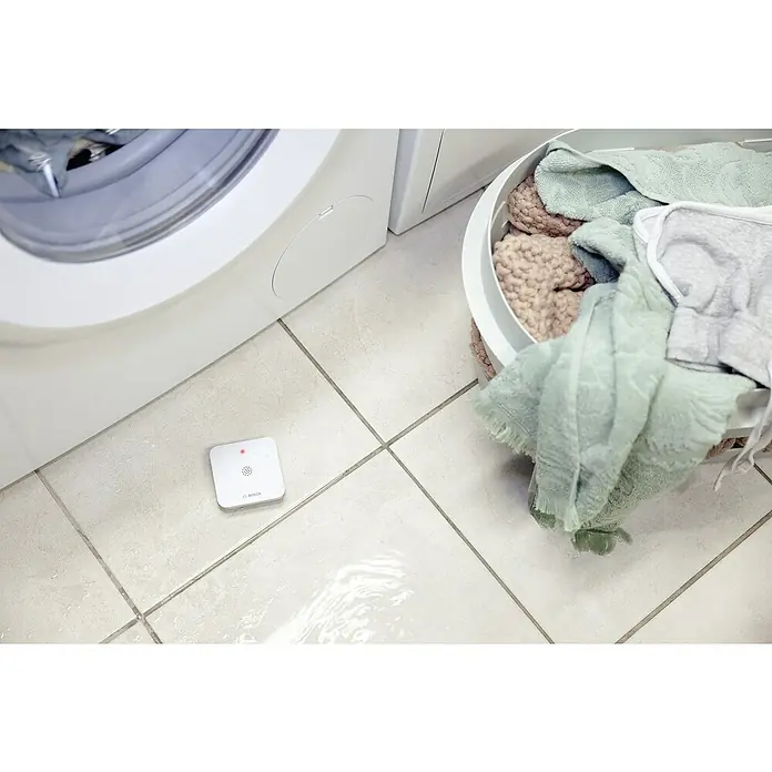 Bosch Smart Home Funk-Wassermelder - Batteriebetrieben, 75 x 75 x 25 mm - Anwendungsbeispiel