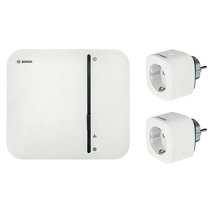 Bosch Smart Home Starter-Set Clever-Automationen - 1x Bosch Smart Home Controller, 2x Bosch Smart Home Plug Compact - Ansicht von oben