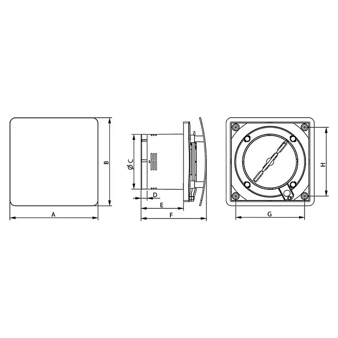 Bosch Ventilator Fan 1500 DH - Weiß, Durchmesser: 125 mm, Luftfeuchtigkeitssensor