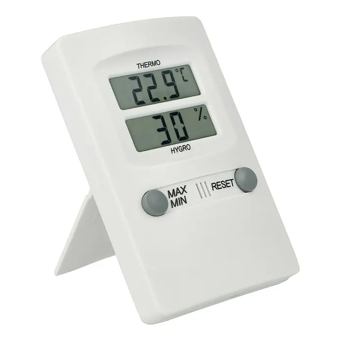 TFA Dostmann Thermo-Hygrometer - Digital, Breite: 7 cm - Diagonale Ansicht