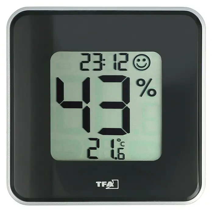 TFA Dostmann Termo-higrometer [SI] Style - Digitalno, Širina: 10,5 cm - Pogled od spredaj