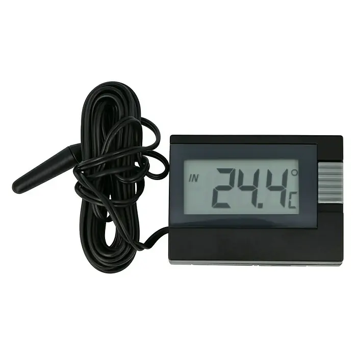 TFA Dostmann Thermometer - Schwarz, Digital - Vorderansicht
