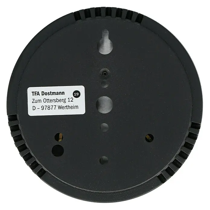 TFA Dostmann Thermo-Hygrometer - Analog, 7 cm - Rückansicht