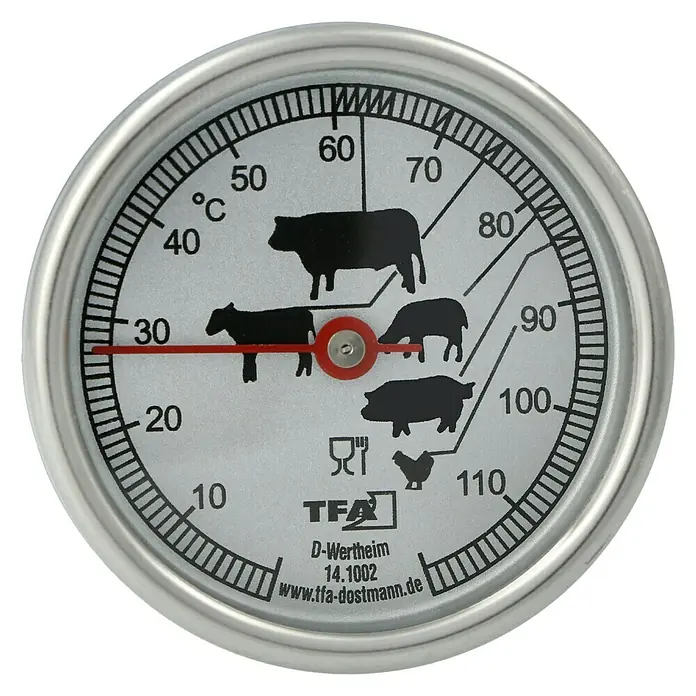 TFA Dostmann Bratenthermometer - Ø x H: 5 x 12 cm, Analog - Draufsicht