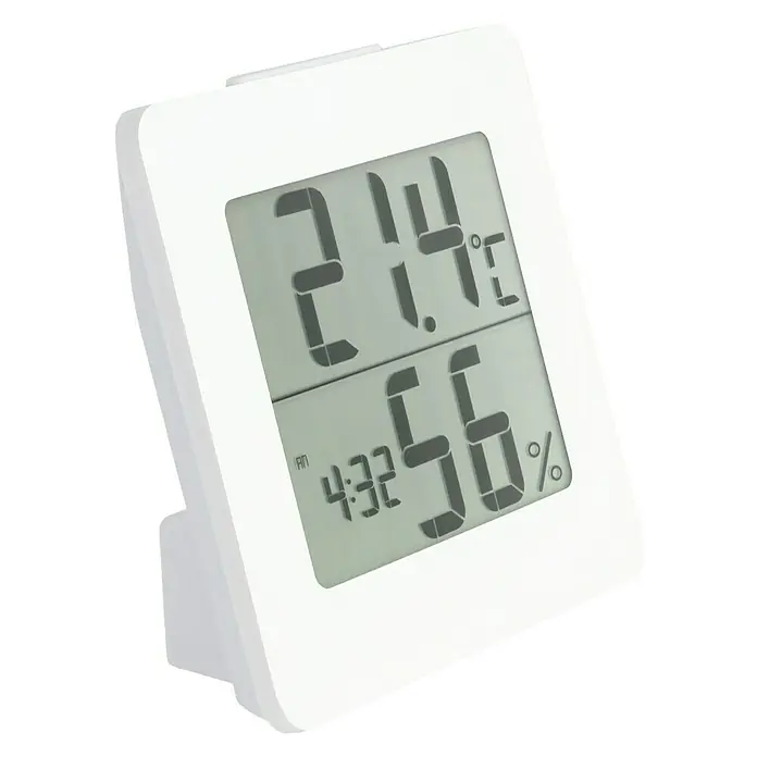 TFA Dostmann Thermo-Hygrometer - Digital, Breite: 9,4 cm - Diagonale Ansicht