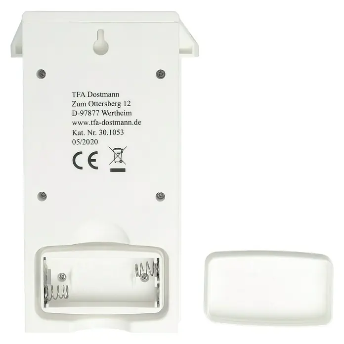 TFA Dostmann Gartenthermometer - Digital, Breite: 8,1 cm - Rückansicht
