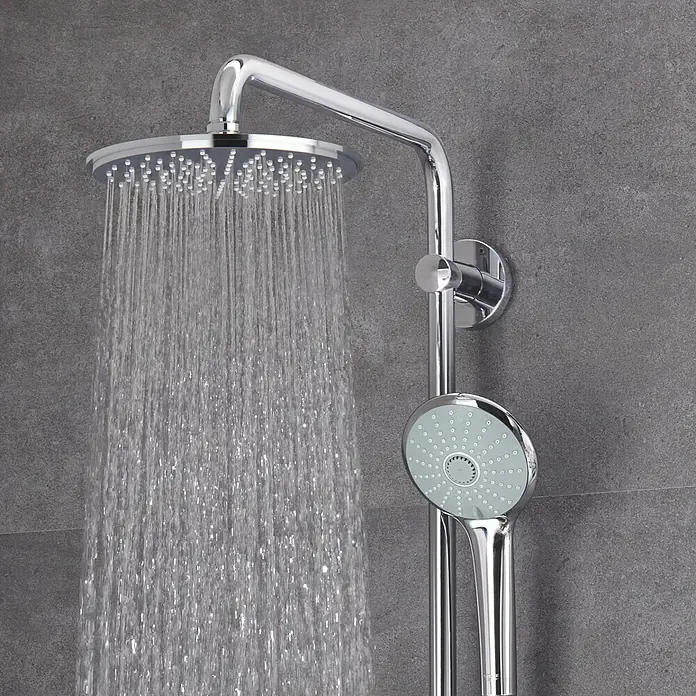 Grohe Duschsystem Euphoria XXL 210 - Mit Thermostatarmatur, Lochabstand: 101,6 cm, Anzahl Strahlarten: 3 Stk., Chrom - Detailaufnahme