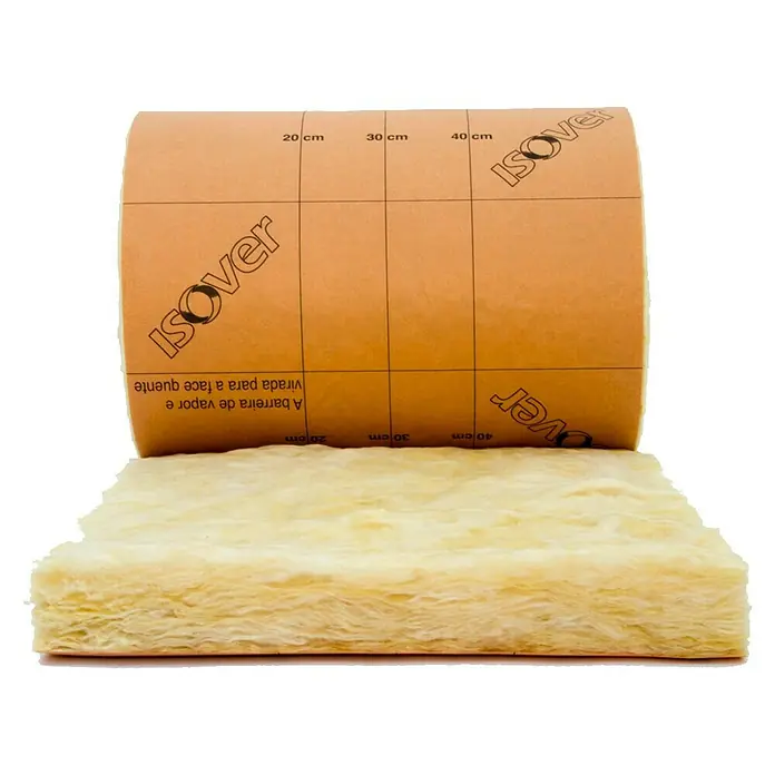 Isover Lana de vidrio IBR - 10 m x 1,2 m x 100 mm - Vista angular