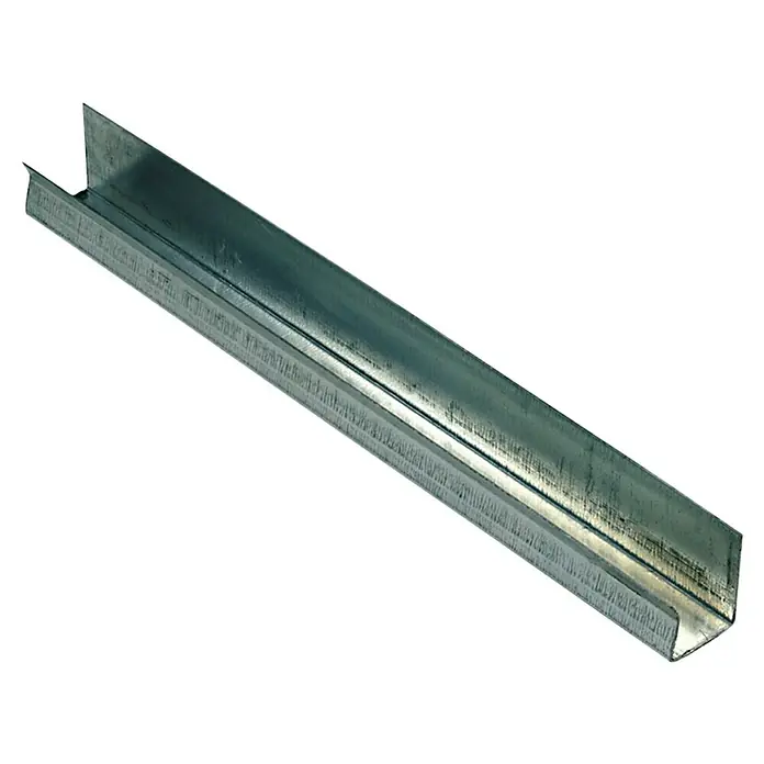 Isover Perfil Optima U ST - Largo: 235 cm, Acero - Vista angular