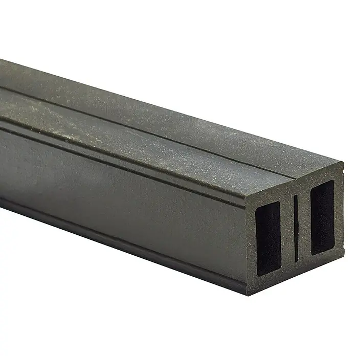 Kovalex WPC-Unterkonstruktion Universal - 300 x 5,5 x 4 cm, Schwarz - Detailaufnahme