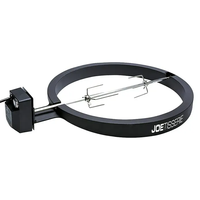 Kamado Joe Grillspieß JoeTisserie - Schwarz, Passend für: Kamado Joe Holzkohlegrill Classic, Kamado Joe Holzkohlegrill Classic II - Diagonale Ansicht