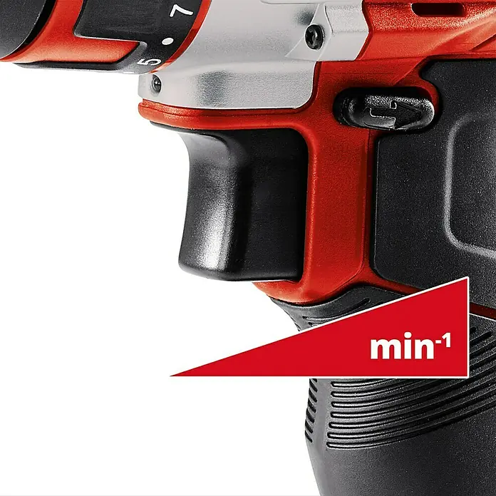 Einhell Akku-Bohrschrauber TE-CD 12/1 Li - 12 V, 1 Akku, 2 Ah, Leerlaufdrehzahl: 0 U/min - 1.400 U/min - Detailaufnahme