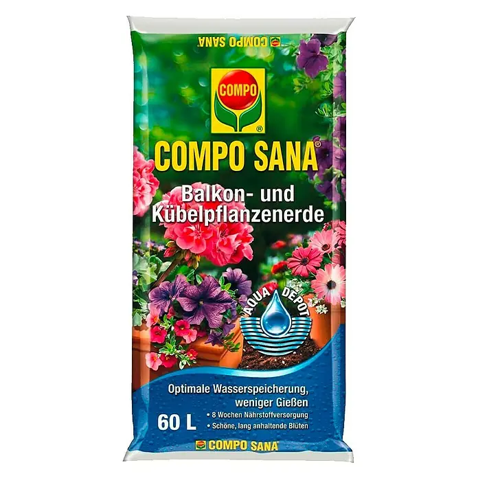 Compo Zemlja za balkonsko cvijeće - 60 l - Pogled sprijeda