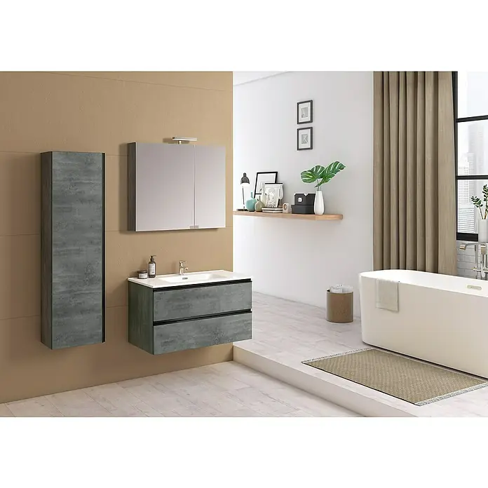 Wastafel York Keramisch - 90 x 46 cm, Keramiek, Wit - Sfeeropname