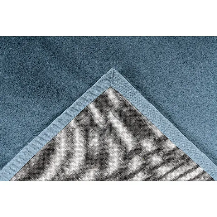 Kurzflorteppich Paradise - Pastellblau, 150 x 80 cm, 100 % Polyester (Flor) - Detailaufnahme