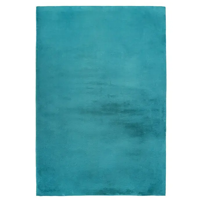 Kurzflorteppich Paradise - Petrol, 170 x 120 cm, 100 % Polyester (Flor) - Ansicht von oben