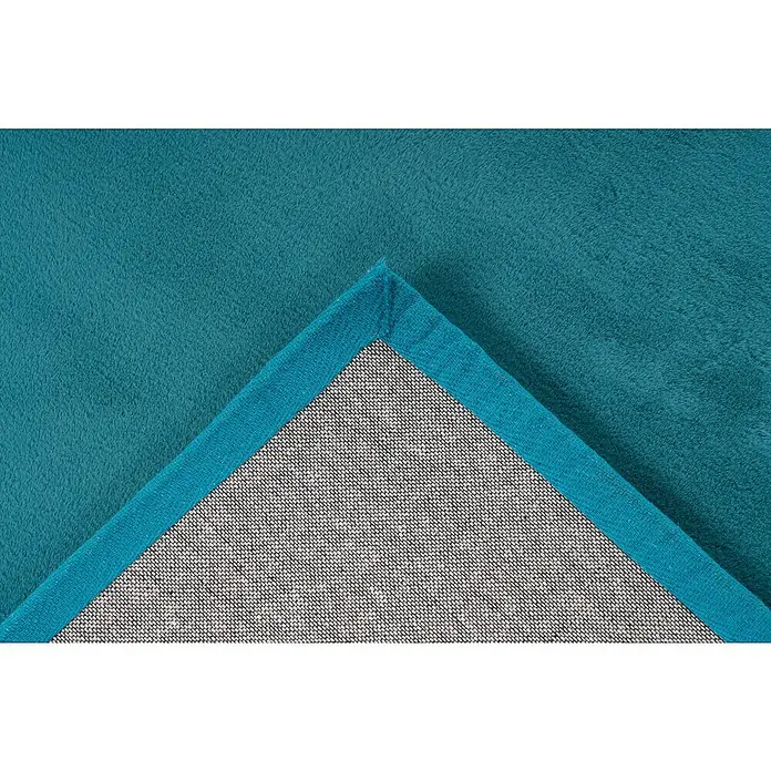Kurzflorteppich Paradise - Petrol, 170 x 120 cm, 100 % Polyester (Flor) - Detailaufnahme