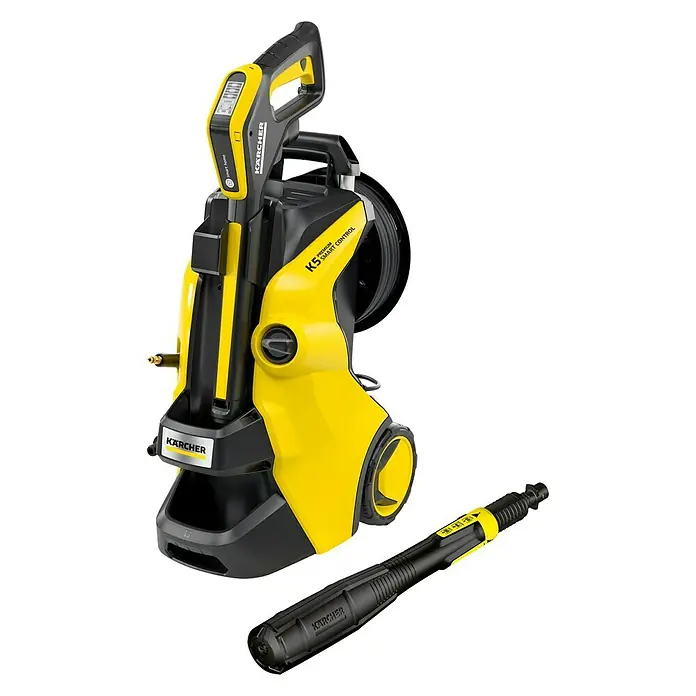 Kärcher Hidrolimpiadora de alta presión K 5 Premium Smart Control - 2.100 W, Presión máx.: 145 bar, Capacidad de bombeo: Máx. 500 l/h - Vista angular