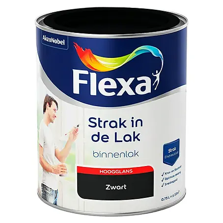 Flexa Strak in de Lak Lak Zwart
