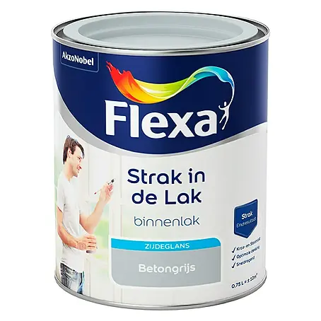 Flexa Strak in de Lak Kleurlak Betongrijs