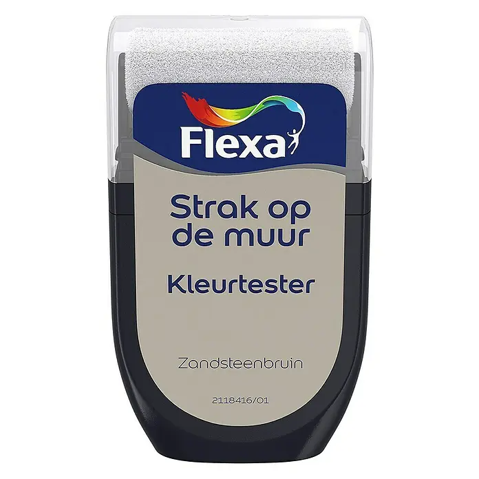 Flexa Strak op de Muur Kleurtester - Zandsteenbruin, 30 ml, Mat - Vooraanzicht