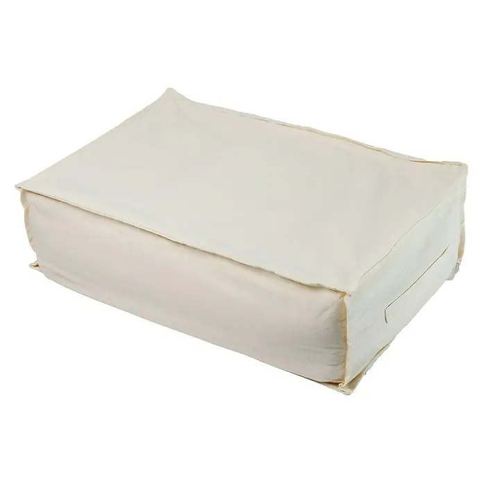 Funda protectora para cojines de respaldo palet - Crudo, 60 x 40 x 20 cm, 100% algodón - Vista angular
