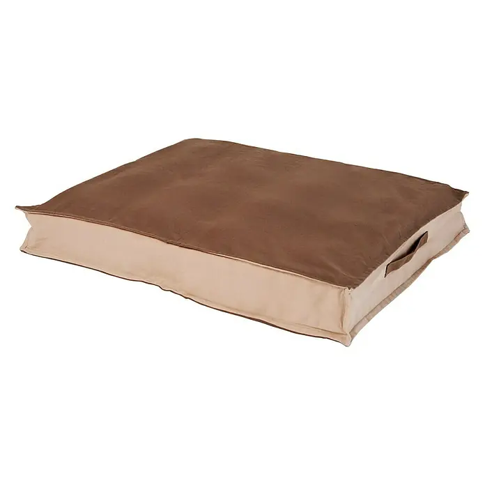 Funda protectora para cojines palet - Marrón, 80 x 60 x 10 cm, 100% algodón - Vista angular