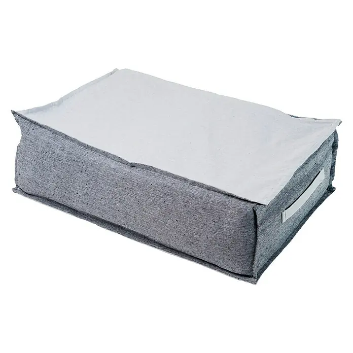 Funda protectora para cojines de respaldo palet - Gris, 60 x 40 x 20 cm, 100% algodón - Vista angular