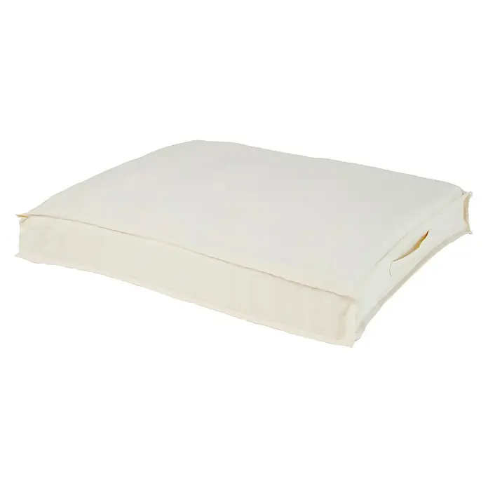 Funda protectora para cojines palet - Crudo, 80 x 60 x 10 cm, 100% algodón - Vista angular